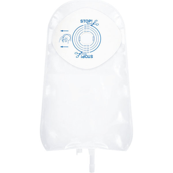 ACTIVE LIFE PCH URO  STD 19MM BOLSA UROSTOMIA UNA PIEZA TRANSPARENTE CONVATEC