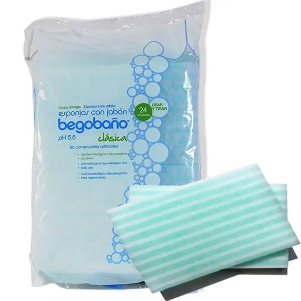 Esponja jabonosa desechable Begobaño 24 unidades Medicalab SPA