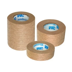 Cinta de papel hipoalergénica Micropore 3M color café Medicalab SPA