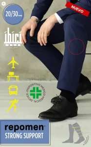 Calcetin de compresion graduada Ibici Repomen Strong Support Medicalab SPA