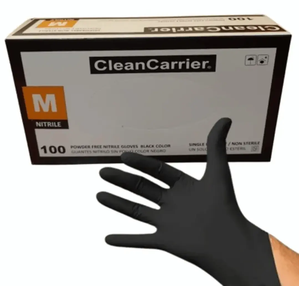 Guantes nitrilo negro CleanCarrier 100 unidades Medicalab SPA